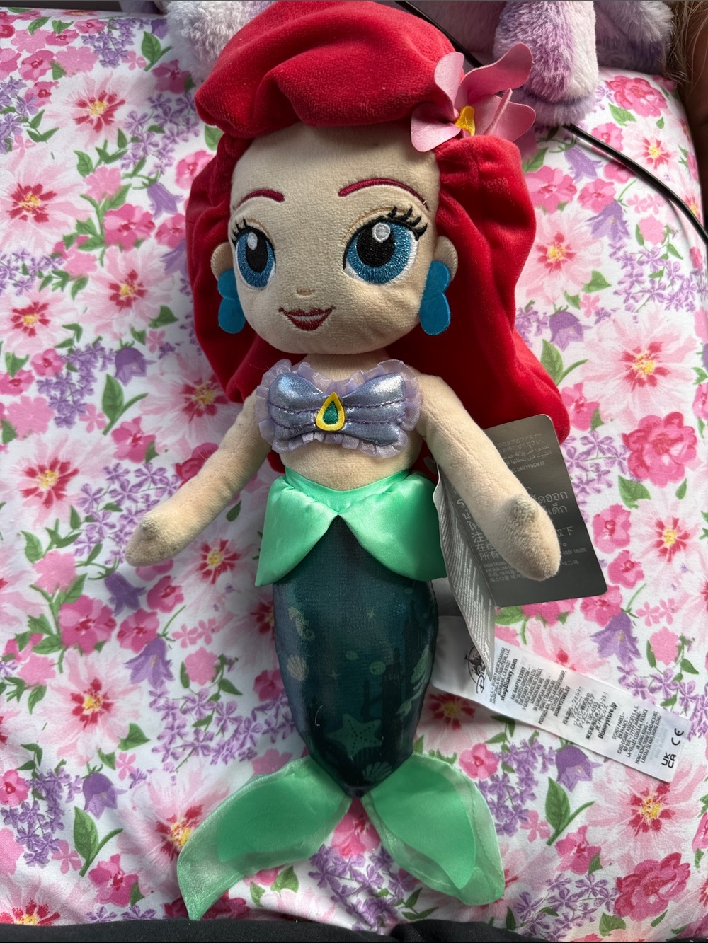 Disney store little mermaid plush bnwt